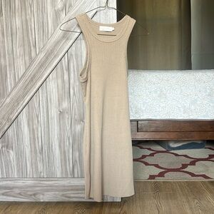 Tan tank dress